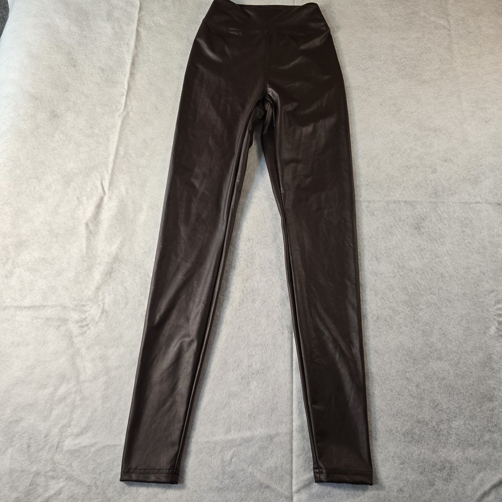 OFFLINE By Aerie Luxe Faux‎ Leather Leggings Brown (Run Small) Size XS